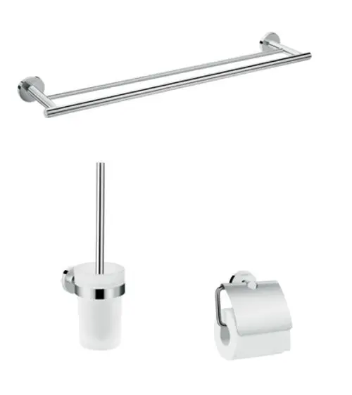 hansgrohe Logis Universal Bad-Accessoire Set 3-teilig Chrom, 41727000, Artikel in Kategorie